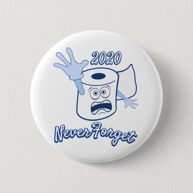 Toilet Paper Panic 2020 Button Knapp (Framsida)
