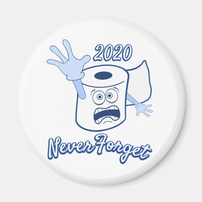 Toilet Paper Panic 2020 Magnet (Framsidan)