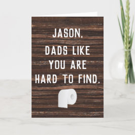 Toilet Papper Anpassningsbar Funny Fars dag Kort