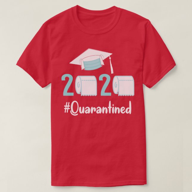 Toilet Papper Ansikte Mask Lycklig Senior 2020 d K T Shirt (Design framsida)