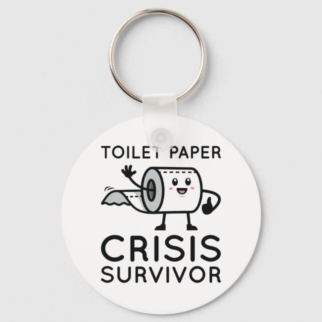 Toilet Papper Crisis Survivor Nyckelring (Framsida)