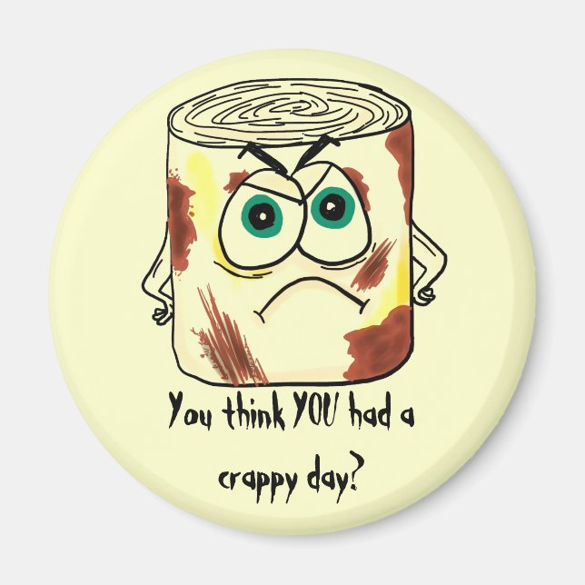 Toilet papper humor-magnet magnet (Framsidan)