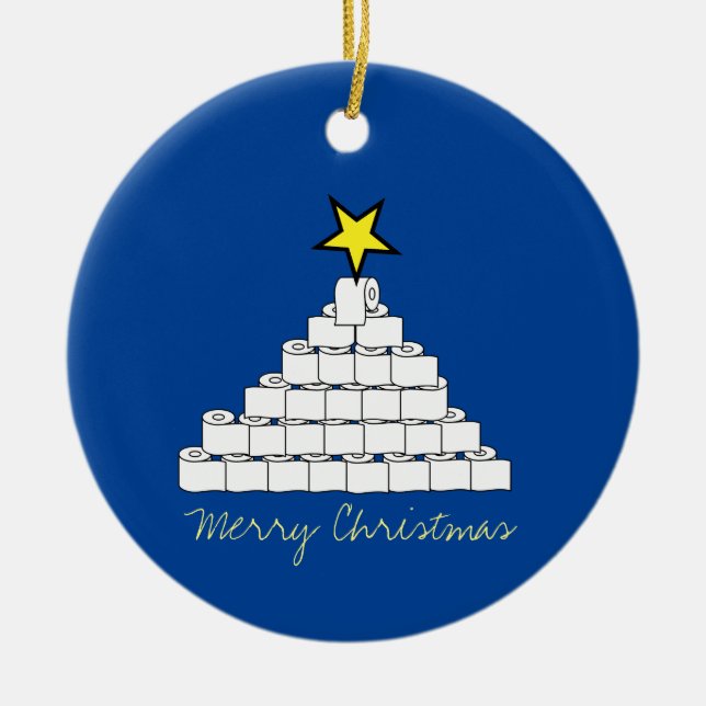 Toilet Papper Julgran Ornament (Framsidan)