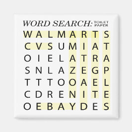 Toilet Papper Ord Search Magnet