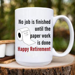 Toilet Papper Pension Gag Gift for Man eller Woman Kaffemugg