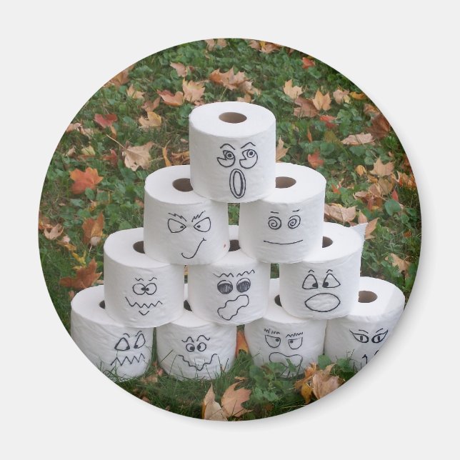 Toilet Papper Pyramid Magnet (Framsidan)