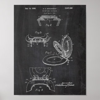 Toilet Papper Roll Patent Poster