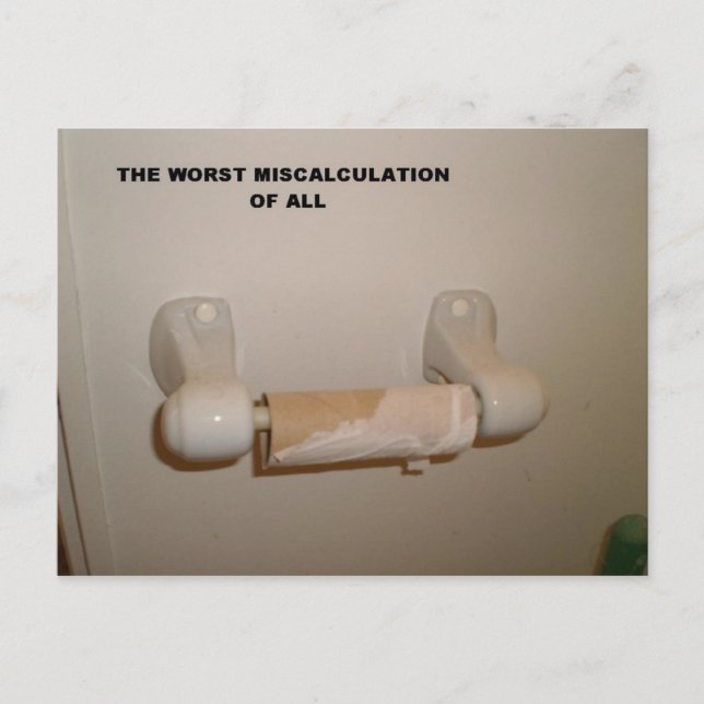 TOILET PAPPER SUPRISE VYKORT (Framsida)