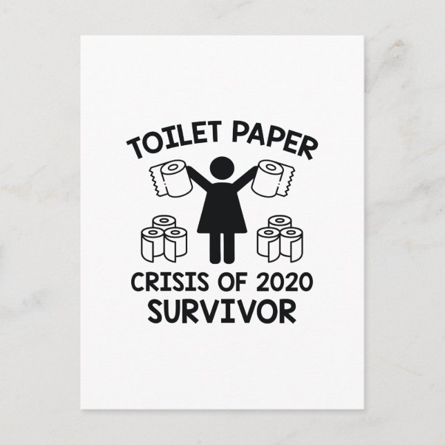Toilet Papper Survivor Vykort (Framsida)