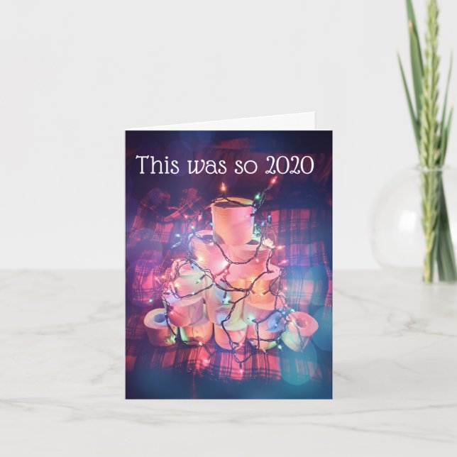 Toilet Pappert julkort Humor Helgkort (Framsida)