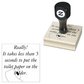 Toilet Papprare Frimärke Stämpel