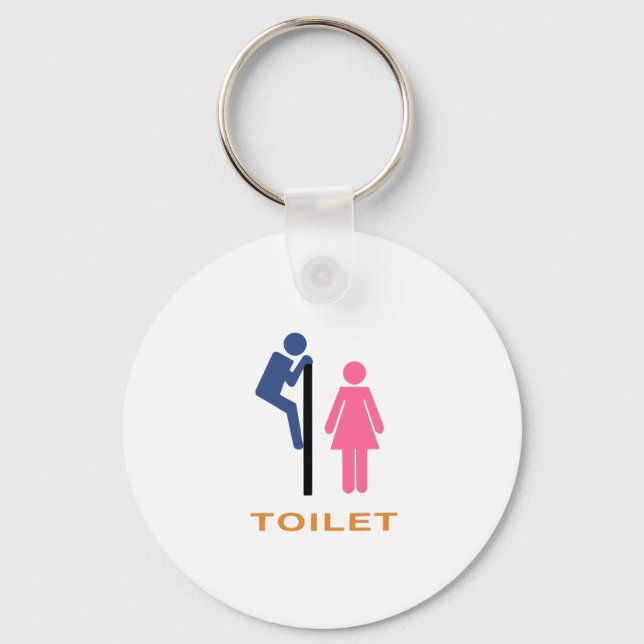 Toilet Peaking Nyckelring (Framsida)