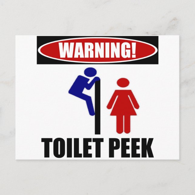 Toilet Peek Vykort (Framsida)