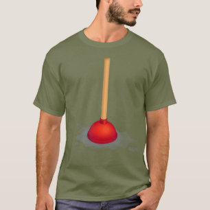 Toilet Plunger Funny Plumber Bathroom T Shirt