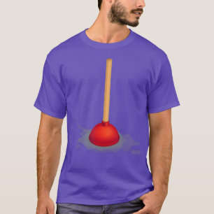 Toilet Plunger Funny Plumber Bathroom T Shirt