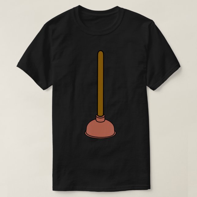 Toilet Plunger T-Shirt (Design framsida)