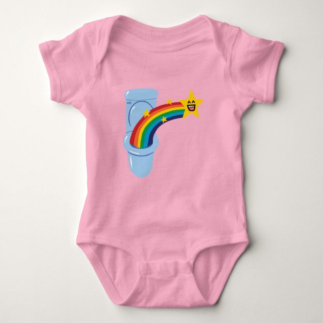 Toilet Rainbow Infant T-Shirt (Framsida)