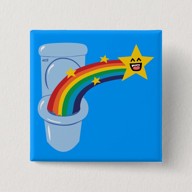 Toilet Rainbow Knapp (Framsida)