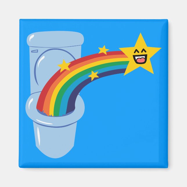 Toilet Rainbow Magnet (Framsidan)