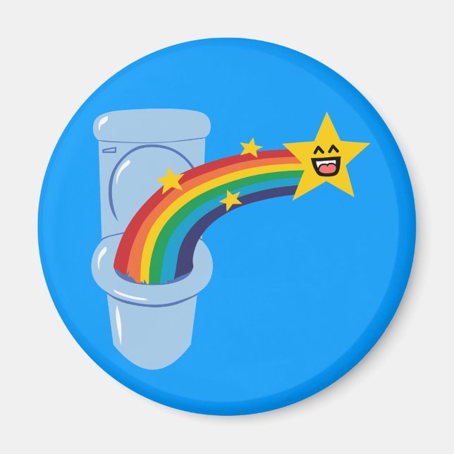 Toilet Rainbow Magnet (Framsidan)