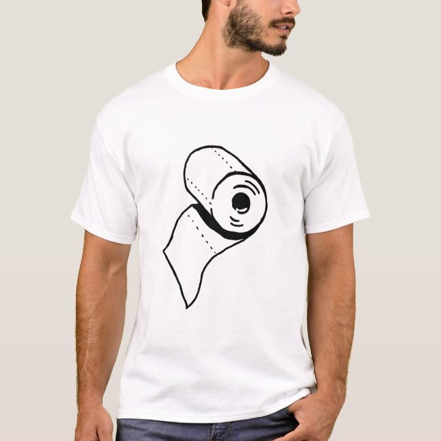 Toilet Roll Tee Shirt (Framsida)
