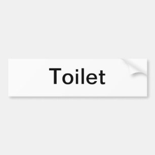 Toilet-tecken Bildekal