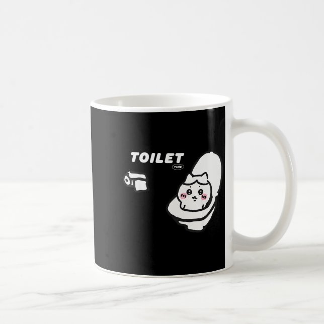 Toilet Time Chikawa Meme Tee  Kaffemugg (Höger)