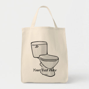 Toilet Tote Bag Tygkasse
