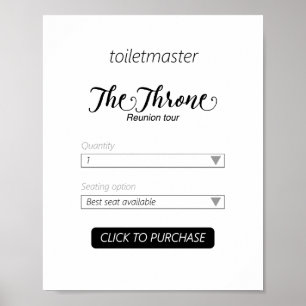 Toiletmaster Bathroom-utskrift Poster