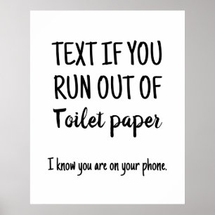 Toilette Humor, Funny Bathroom wall Art Poster