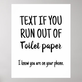 Toilette Humor, Funny Bathroom wall Art Poster