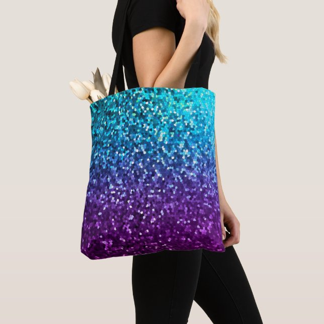 Toine Bag Mosaic Sparkley Struktur Tygkasse (Närbild)