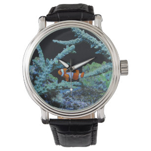 Töjd fisk i korall armbandsur