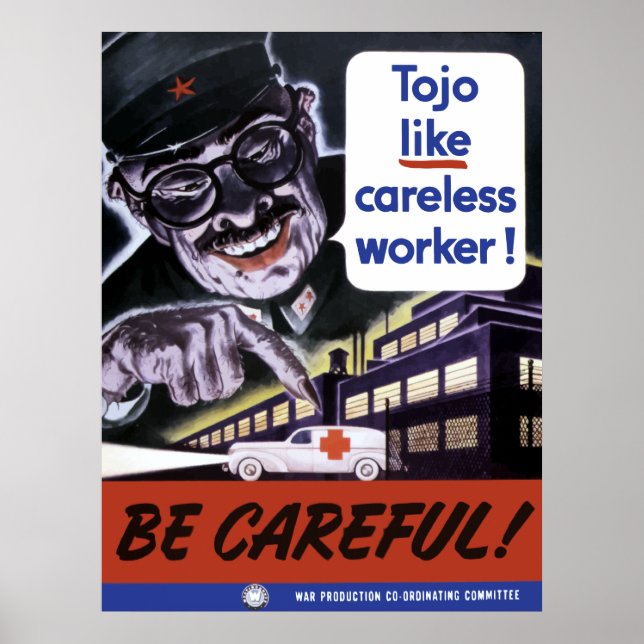 Tojo som Carless Workers Poster (Framsidan)