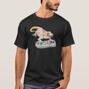 Tok gecko Spela upp videospel Reptiles Gekko geck T Shirt
