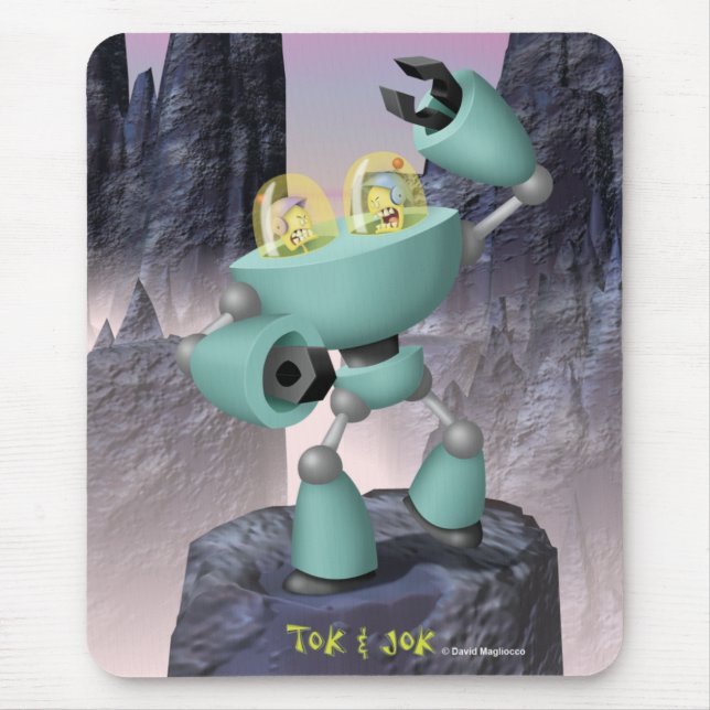 Tok & Jok TokBot vs JokBot Mousepad Musmatta (Framsidan)