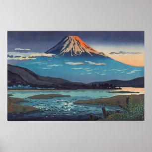 Tokaido Fujikawa 1939 av Tsuchiya Koitsu Poster