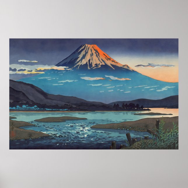 Tokaido Fujikawa 1939 av Tsuchiya Koitsu Poster (Framsidan)