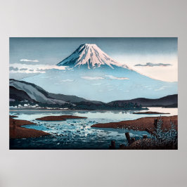 Tokaido Fujikawa av Tsuchiya Koitsu Poster