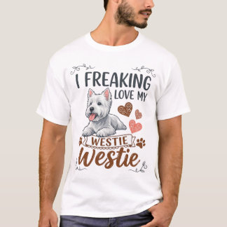 Tokar kärlek Westie hund hjärtan tass_1 T Shirt