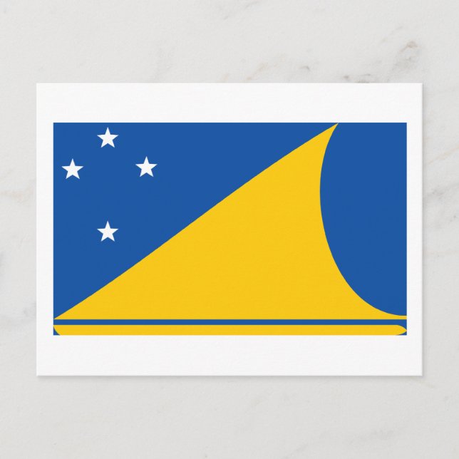 Tokelau Flagga Vykort (Framsida)