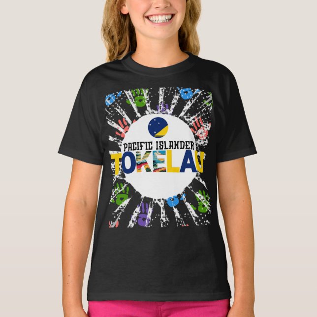 Tokelau Tokelauan Kids Småbarn Spädbarn Shirt T Shirt (Framsida)