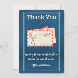 token Brev Carrier Mailman Postal Mail Carrier Tack Kort