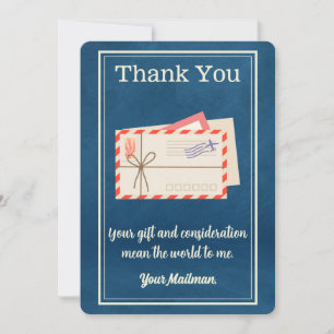 token Brev Carrier Mailman Postal Mail Carrier Tack Kort