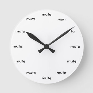 toki pona clock (white) rund klocka