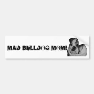 Tokig bildekal för bulldoggmammabil!