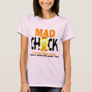 Tokig chick i slagsmålleukemiaen t shirt