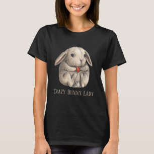 tokig dam lägger till text t shirt