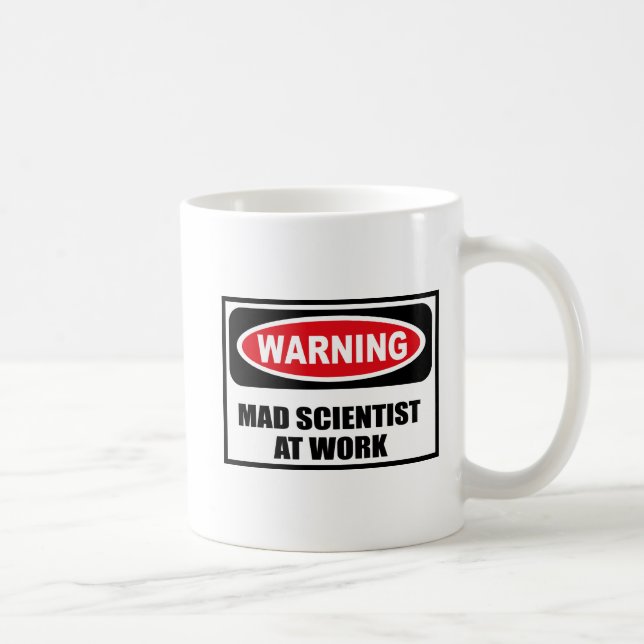 TOKIG FORSKARE för varning PÅ ARBETSmuggen Kaffemugg (Höger)
