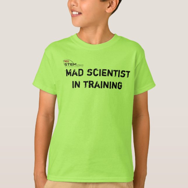 Tokig forskare i utbildning t shirt (Framsida)